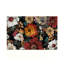 Tapis antidérapant à motif de grappes mixtes rétro 120 x 80 cm