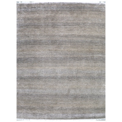 Tapis unique brun / gris 9 pi x 11 pi 11 po