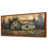 Toile avec cadre flottant brun