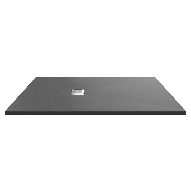 1200 x 800 mm Standard Shower Tray, 3.3cm H x 90cm W x 160cm D, Grey Slate