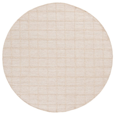 Natura 785 Hand Woven Wool/Cotton Geometric Rug in Beige