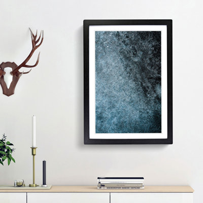 Speckles of Midnight in Abstract - Framed Print