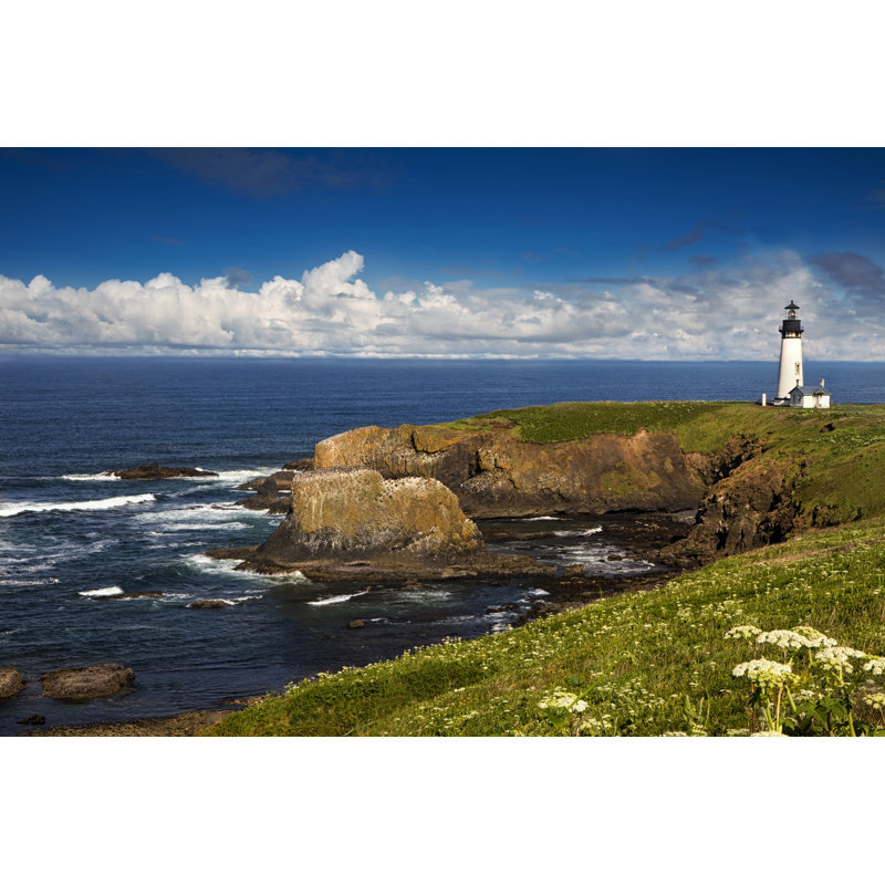 Lighthouse By The Sea by AndrewSoundarajan - Wrapped Canvas Print, 30cm H x 46cm W x 3.8cm D