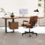 Brun noyer + noir + bois massif incurvé transparent + fer + bureaux en acrylique-107506939