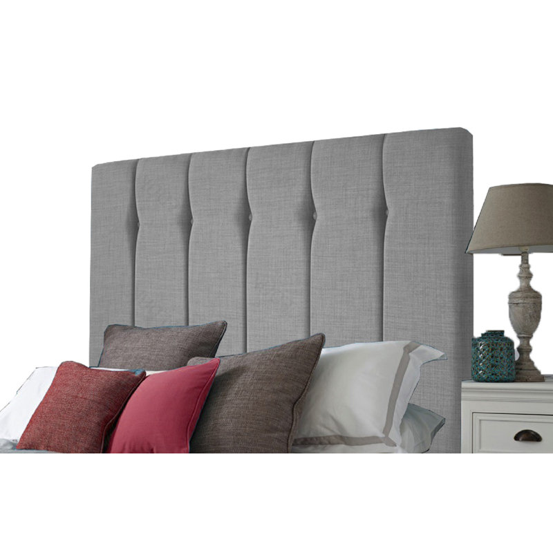 Eiven Upholstered Headboard, Single (3'), Grey
