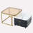 Datca Glass Top 2 - Drawer Nesting Tables-1241747274