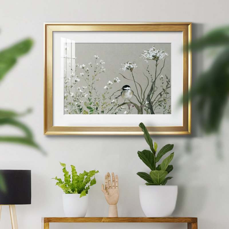 Bouquet de Grace Meadow II - cadre photo, Or, H 18,5 po x l 24,5 po x P 1,5 po