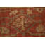Tapis décoratif en laine noué à la main de conception unique 12 pi 8 po x 20 pi 5 po noué à la main devant 1900 sultanabad rouge/gris/orange