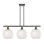 Luminaire suspendu pour îlot suspendu 3 lumières Ballston White Mouchette
