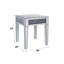 Table de bout - H 24 po x l 20 po x P 20 po