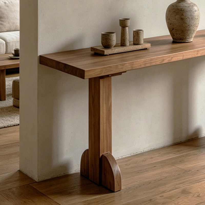 Console Mid-Century moderne, H 29,5 po x l 63 po x P 19,7 po