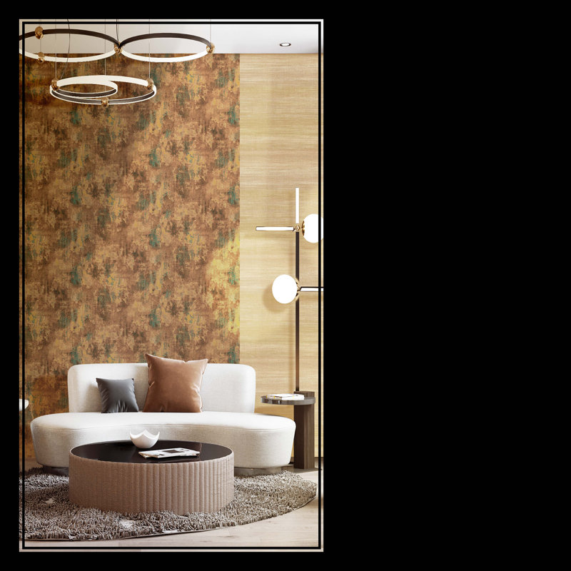 Italian Design Linen Effect Wallpaper Roll, Gold