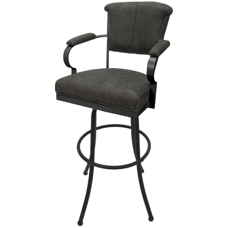 Tabouret très grand Hallah, Charbon / Gris