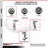 4 Piece Thermoplastic Rubber Caster Set with Roller Bearings
