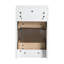 Meuble-lavabo 36 po avec lavabo en résine, 2 portes à fermeture douce et 1 armoire latérale, conception à fixation flottante, contreplaqué