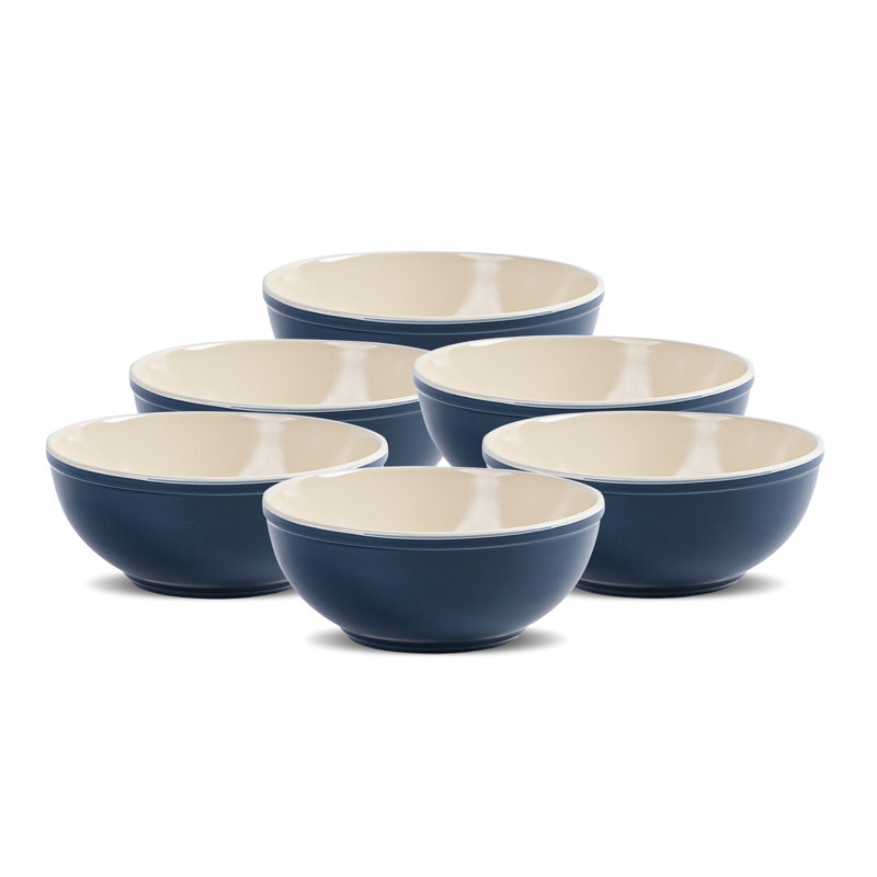 Ensemble de bols en céramique de 6 po HomeVSS, bols de 29 oz de profondeur pour salade, pâtes, céréales, avoine, fruits