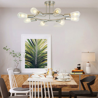 Plafonnier semi-encastré 27,95 po 8 lumières Keirstin