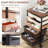 Utility Cart with 5 Drawers,Storage Drawer Cart with Wooden Tabletop and Lockable Wheels,5-Tier Rolling Utility Cart on Wheels-113389636