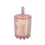 Bougie en verre 6,5 po avec couvercle champagne mousseux 9 oz