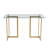 Chuhdary Glass Top Metal Base Dining Table