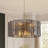 24" 8-Light Dimmable Drum Chandelier