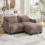 Canapé en forme de L avec coussin délicat, forme ergonomique et repose-pieds mobile-2010519755
