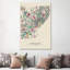 Brussels, Belgium Map by Ayse Deniz Akerman - Print on Canvas-1532861306-1581809053