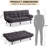 Oppelo 71'' Upholstered Convertible Sofa, Twin Sleeper Sofa Bed-2012874166