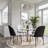 Hallett 27" Round Dining Table With MDF Top And Steel Pedestal Base For Modern Kitchen And Dining Room-1099531411-1101635816