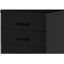 File Cabinet, Rolling Mobile, Storage Drawers, Printer Stand, Office, Work, Black Laminate, Contemporary, Modern