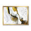 Or et noir sur marbre acrylique blanc - reproduction d'art sur toile-51145708-51145707