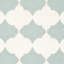 Tapis géométrique ivoire / bleu clair en laine tissé à la main à motif de bananes Rodgers-288564546