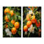 «Tangerine Tango Bouquet», 2 pièces sur toile-1669200655-1669200880