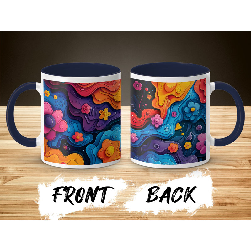 Ceramic Coffee Mug, Navy