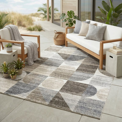 Tapis intérieur / extérieur bleu Naya