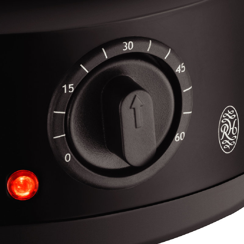 Russell Hobbs Compact 3 Tier Steamer 7L Matte Black