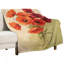 Jeté en flanelle rouge à imprimé coquelicots rouges, couverture douce et douce pour le salon-134403344
