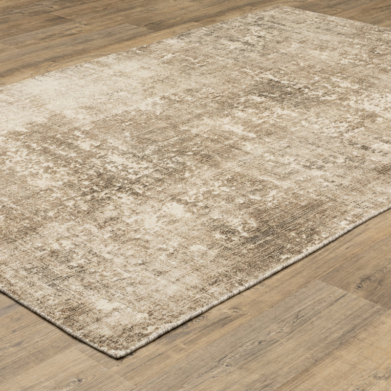 Tapis brun / beige Azaiah, Rectangle 10 pi x 14 pi