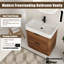 Ensemble meuble-lavabo simple autoportant Halcyon 30'' avec comptoir en résine-475616284
