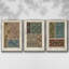 Ensemble de 3 pièces encadrées sur toile Nouveau Decorative VI-97709527-97709528