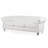 84"Polyester Rolled Arm Chesterfield 3 Seater Sofa
