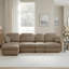 Canapé en L avec assise profonde et repose-pieds amovible-128969655-128969653