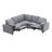 Zaiden 89" Power Recliner Sectional Sofa with USB Ports & Storage