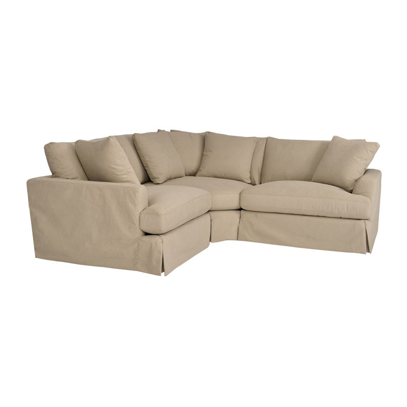 Canapé modulaire rembourré 3 pièces Kanta, Brun