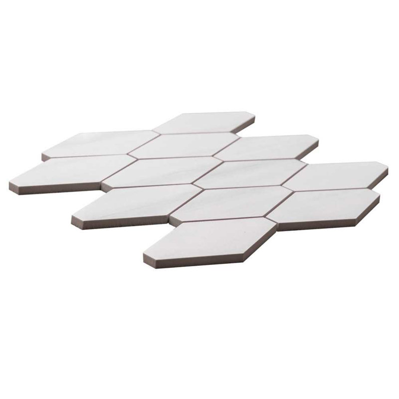 Carreau de mosaïque en porcelaine 12 po x 12 po Stately