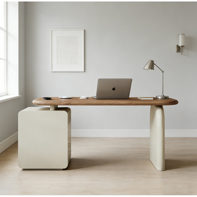 Bureau extensible avec 3 tiroirs à pousser, H 29,5 po x l 63 po x P 27,6 po
