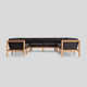 Haven Teak 8 - Person Modular Patio Conversation Sets with Cushions