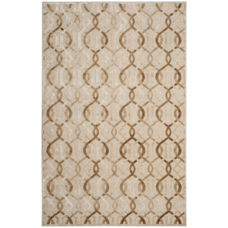 Van Wyck Paradise Viscose Geometric Rug, Rectangle 5'3" x 7'6"
