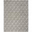 Tapis intérieur / extérieur en polypropylène tissé à la machine rectangulaire gris / ivoire Airabella-1675523026