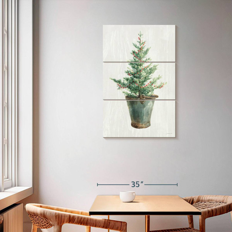 Lelend White And Bright Christmas Tree I, 57'' H x 36'' W